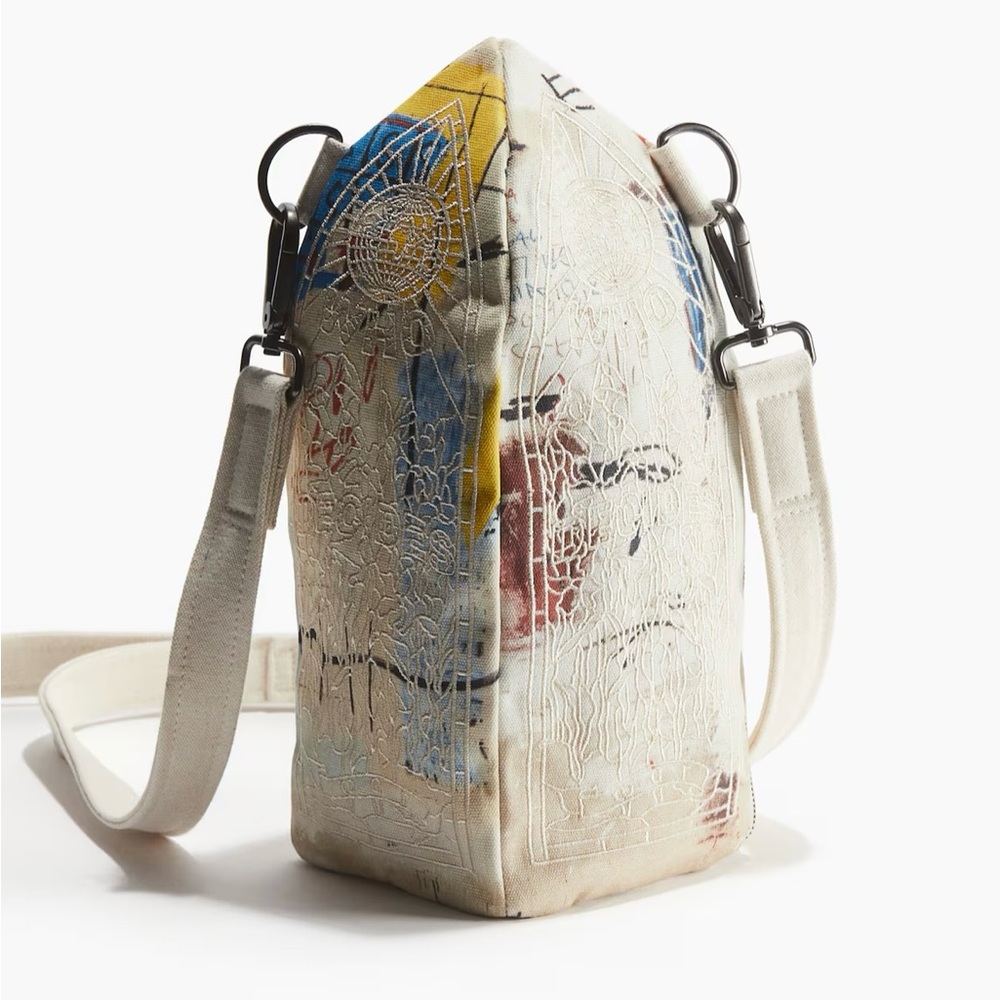 basquiat x ev bravado & tela d'amore x h&m CANVAS BOTTLE BAG UNISEX